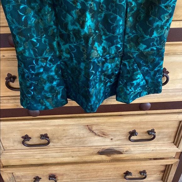 Ann Taylor Blue and Black Peplum Blouse - Picture 7 of 14